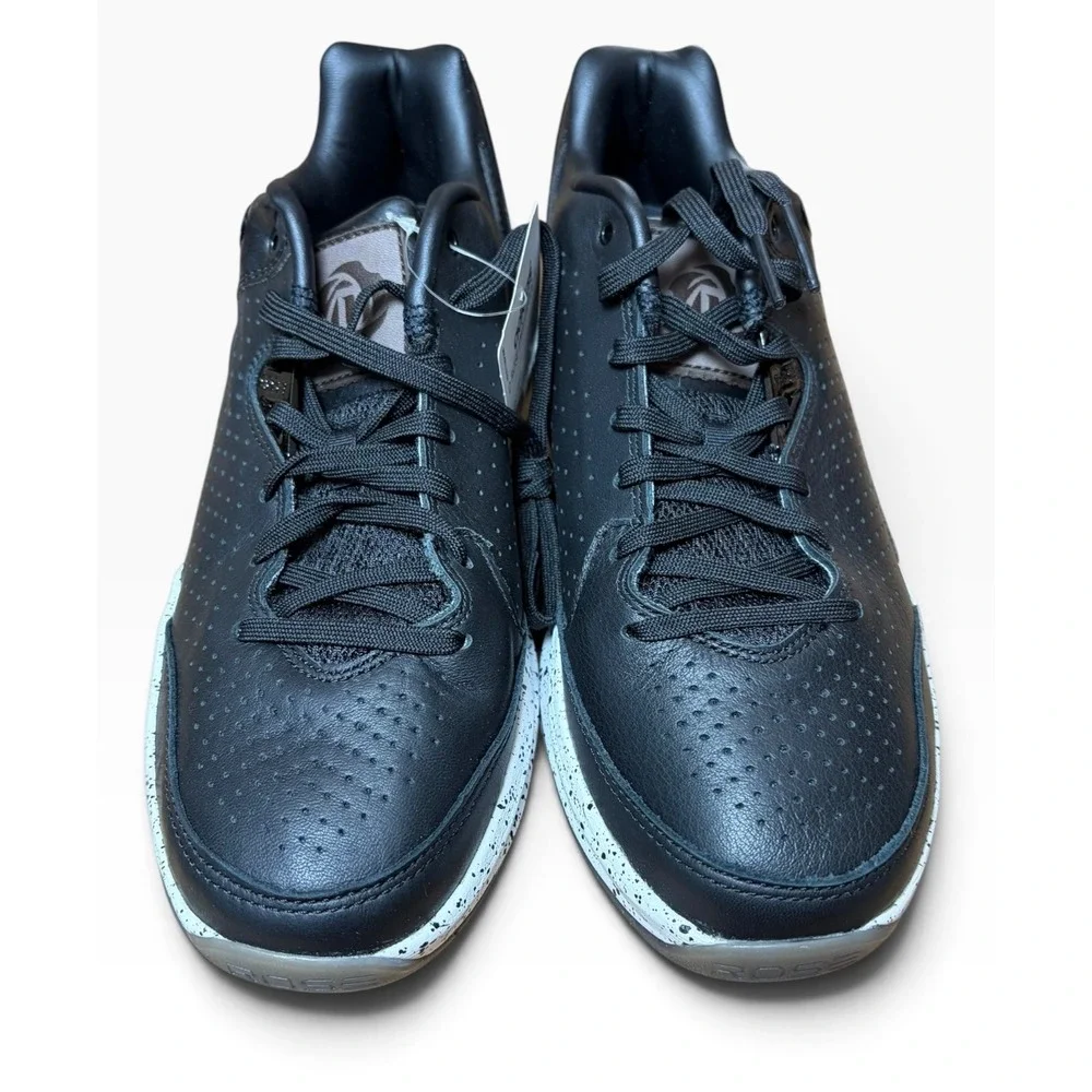Adidas D Rose Englewood II Black Speckled Basketball Shoes C76694 Mens 7.5